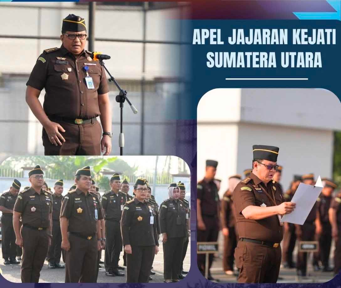 Pimpin Apel Jajaran Kejati Sumut, Agung Ardiyanto Tegaskan Jaksa di Sumut Bekerja Profesional dan Jangan Persulit Masyarakat