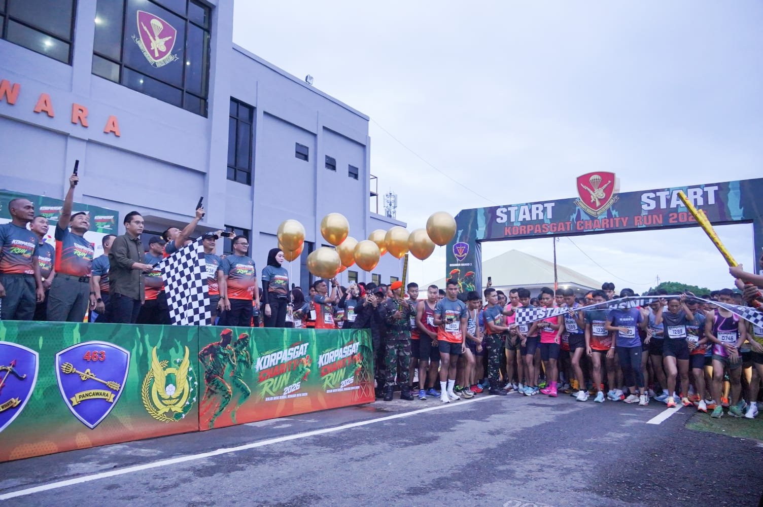 Rico Waas Lepas Ribuan Peserta Korpasgat Charity Run 2026, Olahraga Jadi Gerakan Kepedulian